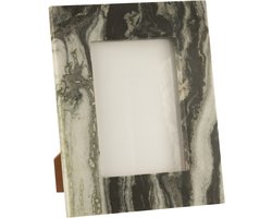 J-Line fotolijst Marmer - steen - zwart/grijs - large