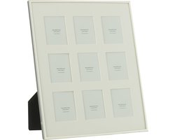 J-Line fotolijst Passe Partout Fijne Boord 9 Stuks - metaal - zilver