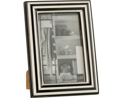 J-Line fotolijst Rechthoek Lijnen - kunststof - zwart/wit - small