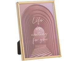 J-Line fotolijst Tracy - metaal - goud blinkend - medium