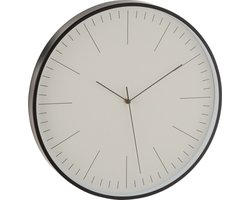 J-Line Gerbert klok - metaal - zwart - Ø 40 cm - woonaccessoires