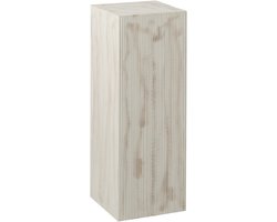 J-Line Geribbelde sokkel - paulowniahout - wit - large