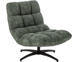 J-Line Gestoffeerde chaise longue - stof - smaragdgroen