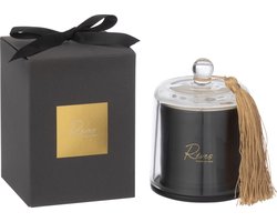 J-Line geurkaars Stolp Rêves Noir - Rainbow Reef - glas - zwart - small - 30U