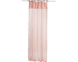 J-Line gordijn Voile - katoen/linnen - abrikoos