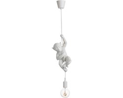 J-Line hanglamp Aap Hangend - polyresin - wit