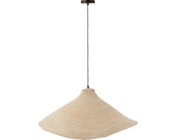 J-Line hanglamp Kegel - zeegras - wit
