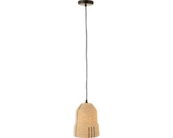 J-Line hanglamp Lijnen - zeegras - naturel/zwart