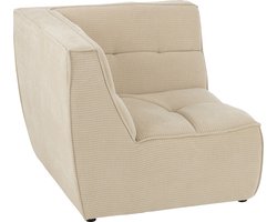 J-Line hoekzetel Grid - hout/schuim - beige