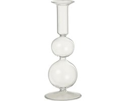 J-Line kaarshouder Ballen - glas - transparant - large