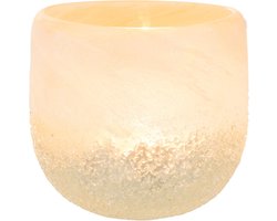 J-Line kaarshouder - glas - beige - small