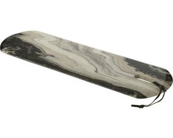 J-Line kaasplank Marmer - steen - zwart/grijs