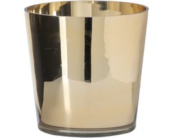 J-Line Kandelaar - glas - goud - medium
