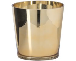 J-Line Kandelaar - glas - goud - small