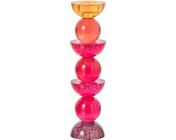 J-Line kandelaar - glas - multi - large