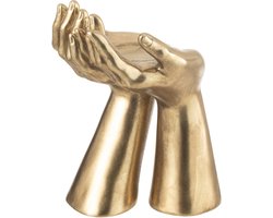 J-Line kandelaar Handen - polyresin - goud