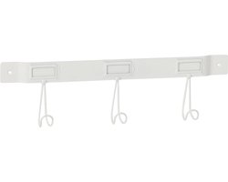 J-Line kapstok 3 Haken - metaal - wit - small