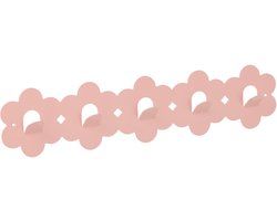 J-Line kapstok Bloem - ijzer - lichtroze