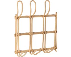 J-Line kapstok Ellen 6 Hakken - jute - naturel