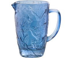 J-Line karaf Vogels - glas - blauw