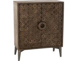 J-Line kast 2 Deuren - hout - bruin