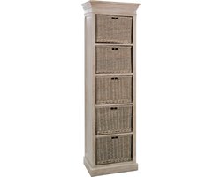 J-Line kast 5 Manden - hout - naturel
