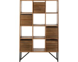 J-Line kast Lades - gerecycleerd hout - naturel