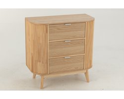 J-Line kast Rond - dennenhout - naturel - large