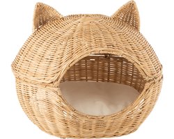 J-Line kattenmand + Kussen - jute - naturel