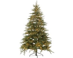 J-Line kerstboom 1600 Led - kunststof - groen - medium