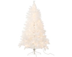 J-Line kerstboom 400 Led Pampa - metaal - wit
