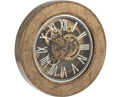J-Line klok Binnenwerk - hout - goud - Ø 50 cm