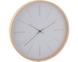 J-Line klok Chris - hout - naturel - Ø 40 cm