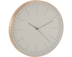 J-Line klok Gerbert - metaal - goud - Ø 40 cm