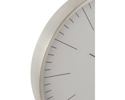 J-Line klok Gerbert - metaal - grijs - Ø 40 cm