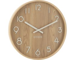 J-Line klok - multiplex/hout - licht naturel - small - Ø 53 cm