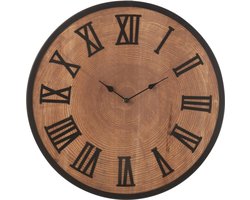 J-Line klok Nue - mdf/ijzer - naturel - small - Ø 40 cm