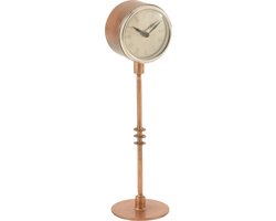 J-Line klok op voet - metaal - koper - large - 40 cm