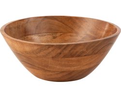 J-Line kom - hout - naturel - medium - 4 stuks