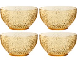 J-Line kom - kunststof - geel - doos van 4