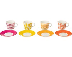 J-Line kop + schoteltje - keramiek - mx - large - doos van 4 stuks