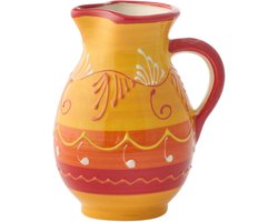 J-Line kruik - keramiek - oranje/rood