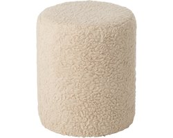 J-Line kruk Bont - hout - ecru