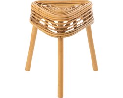 J-Line kruk Driehoek - rotan - naturel