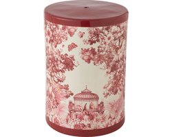 J-Line kruk Moriko - porselein - rood/wit