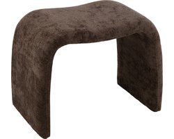 J-Line kruk N shape - textiel - donkerbruin