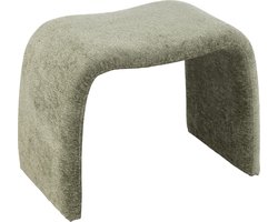 J-Line kruk N shape - textiel - muntgroen