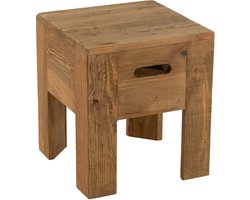 J-Line kruk Will - dennenhout - bruin