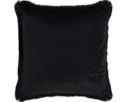 J-Line kussen Alpha Vierkant - polyester - zwart