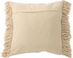 J-Line Kussen Breeze Franjes Katoen Creme